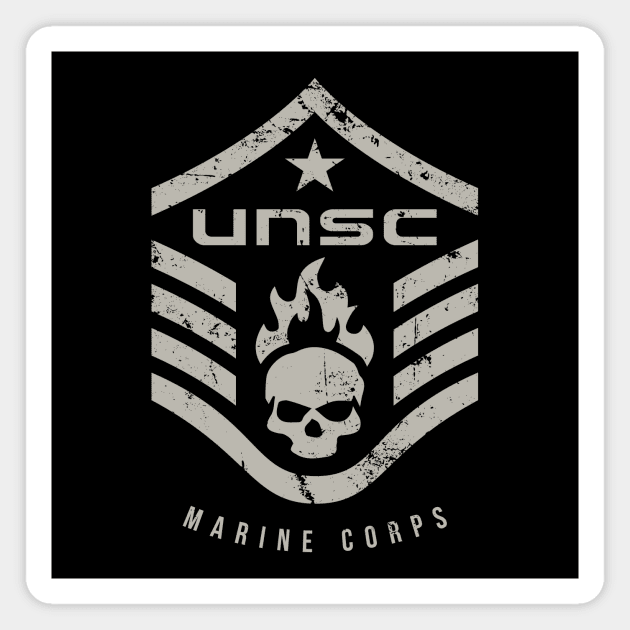 UNSC Halo Marine Corps Magnet by SilverfireDesign